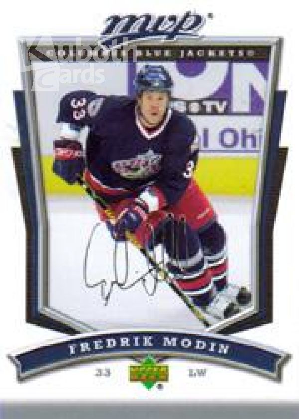 NHL 2007-08 Upper Deck MVP - No. 24 - Fredrik Modin