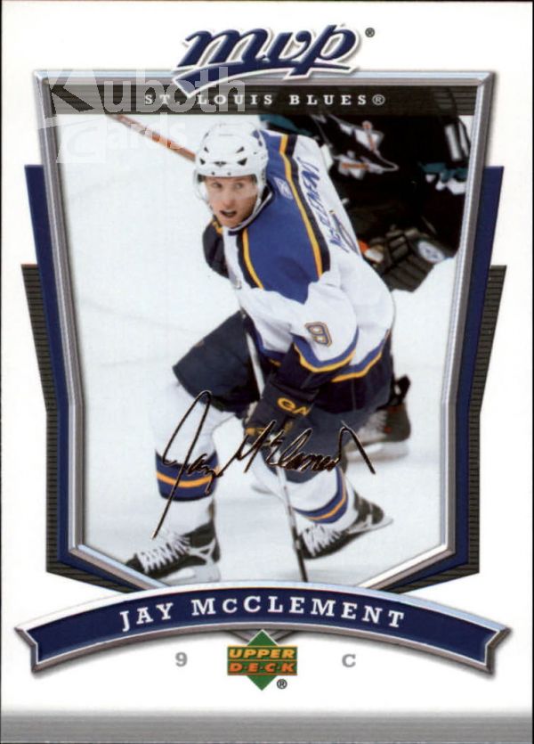 NHL 2007-08 Upper Deck MVP - No 33 - Jay McClement