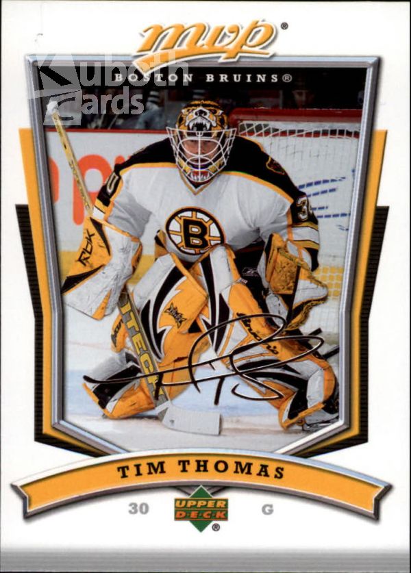 NHL 2007-08 Upper Deck MVP - No. 43 - Tim Thomas