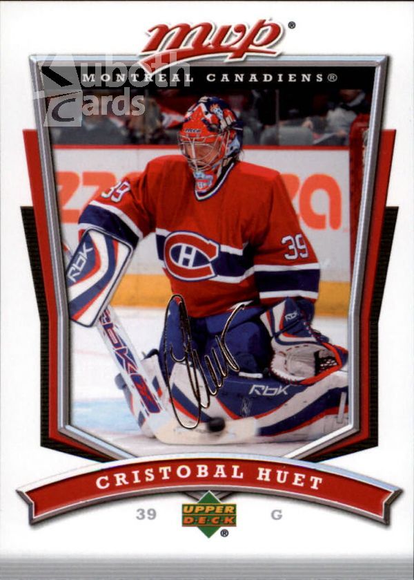 NHL 2007-08 Upper Deck MVP - No. 54 - Cristobal Huet