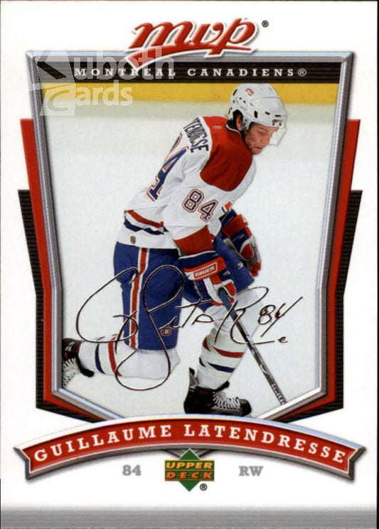 NHL 2007-08 Upper Deck MVP - No 55 - Guillaume Latendresse