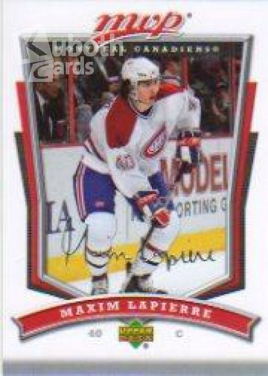 NHL 2007-08 Upper Deck MVP - No 60 - Maxim Lapierre