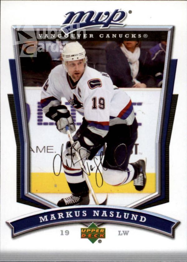 NHL 2007-08 Upper Deck MVP - No. 63 - Markus Naslund