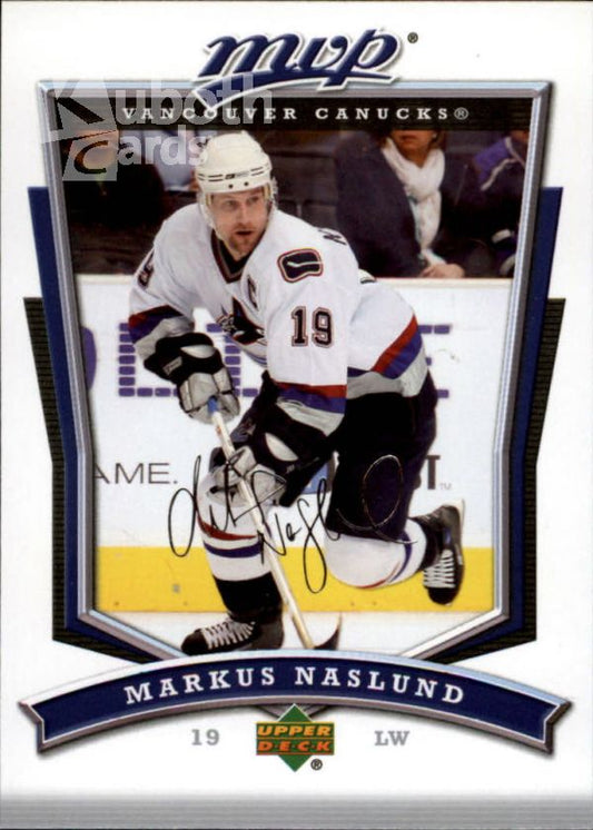 NHL 2007-08 Upper Deck MVP - No 63 - Markus Naslund