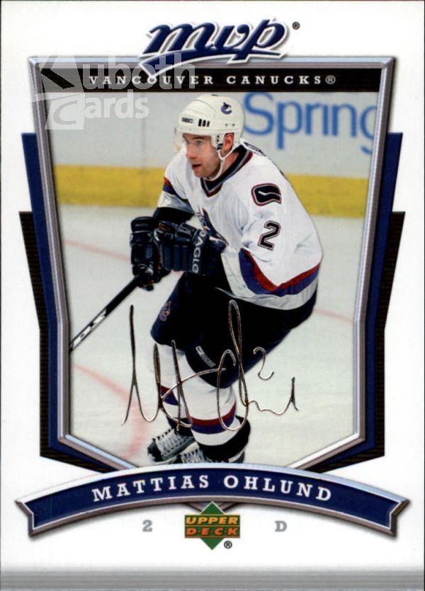 NHL 2007-08 Upper Deck MVP - No. 71 - Mattias Ohlund