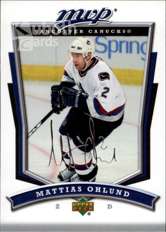 NHL 2007-08 Upper Deck MVP - No 71 - Mattias Ohlund