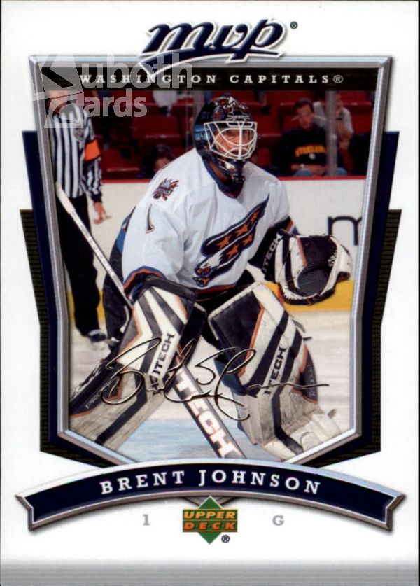 NHL 2007-08 Upper Deck MVP - No. 75 - Brent Johnson