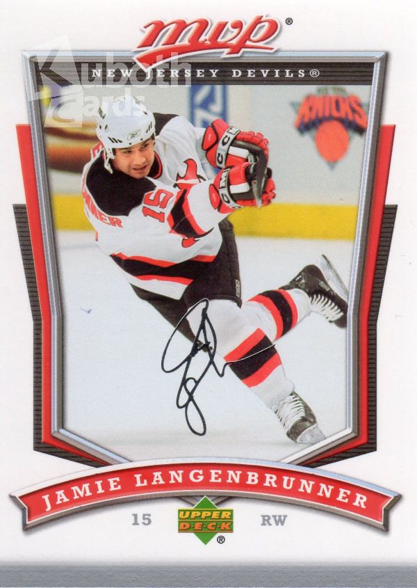 NHL 2007-08 Upper Deck MVP - No 96 - Jamie Langenbrunner