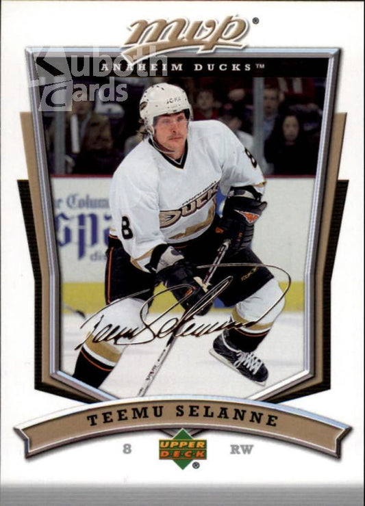 NHL 2007-08 Upper Deck MVP - No 101 - Teemu Selanne