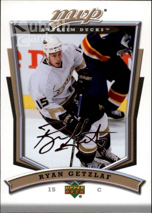 NHL 2007-08 Upper Deck MVP - No. 105 - Ryan Getzlaf