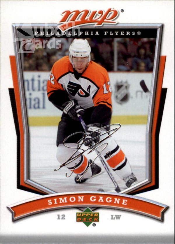 NHL 2007-08 Upper Deck MVP - No. 122 - Simon Gagne