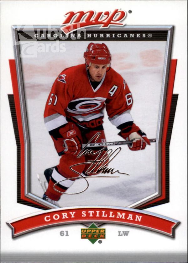 NHL 2007-08 Upper Deck MVP - No 134 - Cory Stillman