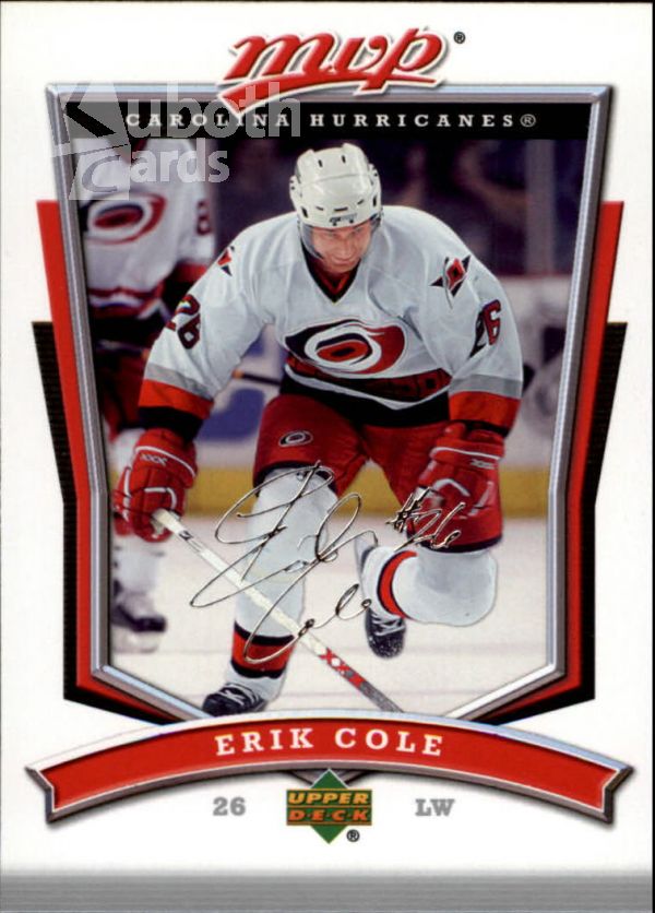 NHL 2007-08 Upper Deck MVP - No. 137 - Erik Cole