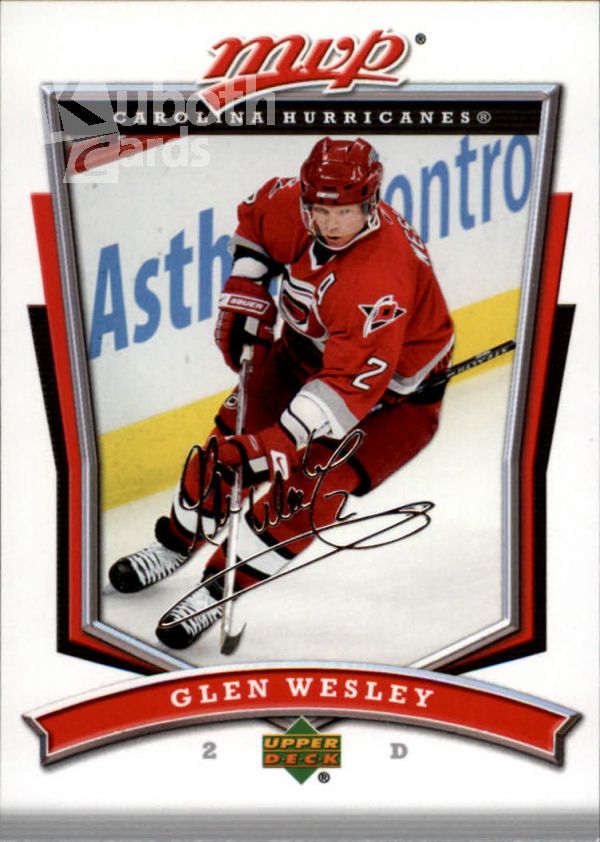 NHL 2007-08 Upper Deck MVP - No 139 - Glen Wesley