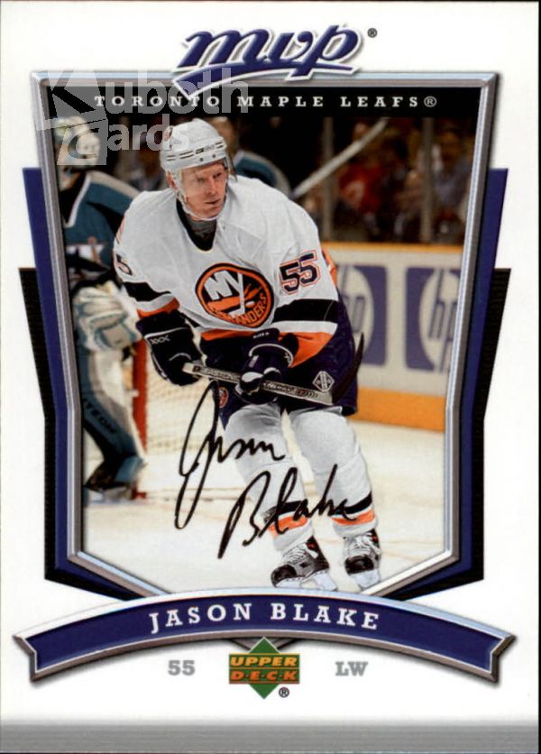 NHL 2007-08 Upper Deck MVP - No. 145 - Jason Blake