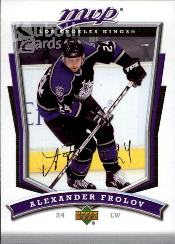 NHL 2007-08 Upper Deck MVP - No 150 - Alexander Frolov