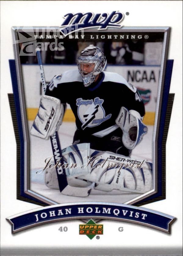 NHL 2007-08 Upper Deck MVP - No. 168 - Johan Holmqvist