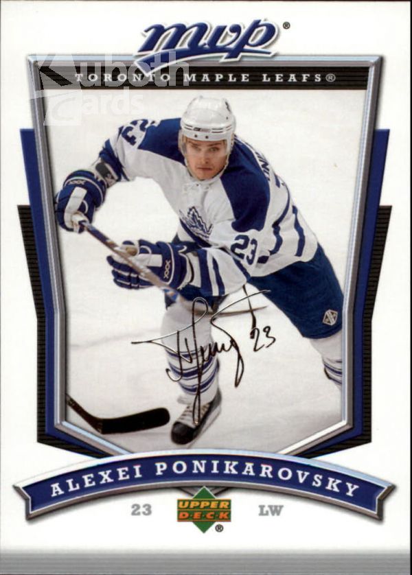 NHL 2007-08 Upper Deck MVP - No 176 - Alexei Ponikarovsky