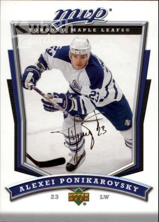 NHL 2007-08 Upper Deck MVP - No. 176 - Alexei Ponikarovsky