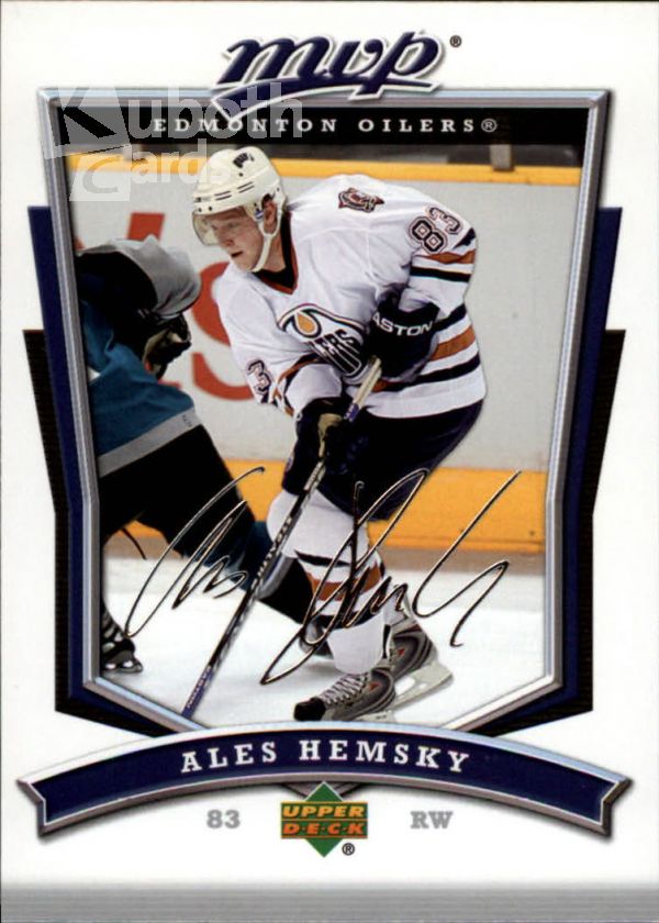 NHL 2007-08 Upper Deck MVP - No 190 - Ales Hemsky