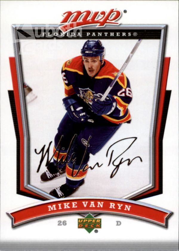 NHL 2007-08 Upper Deck MVP - No. 196 - Mike van Ryn