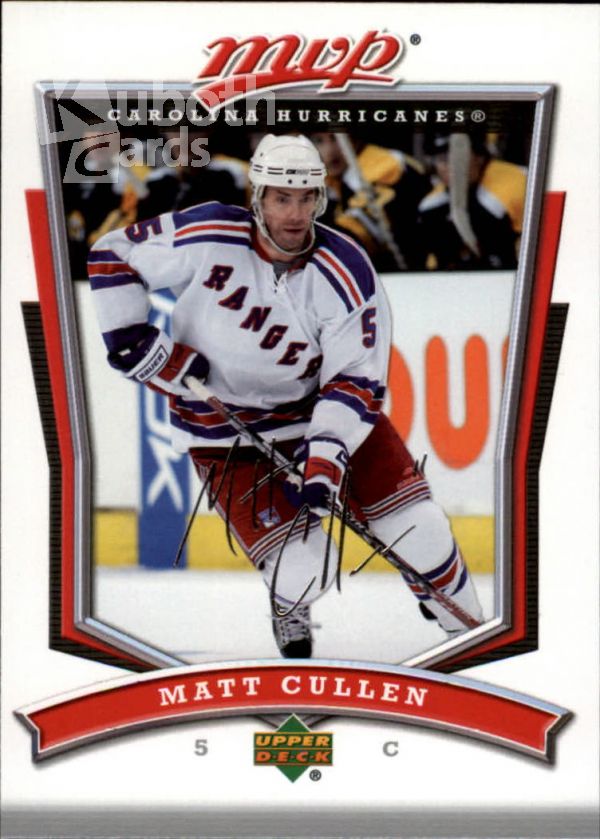 NHL 2007-08 Upper Deck MVP - No. 228 - Matt Cullen