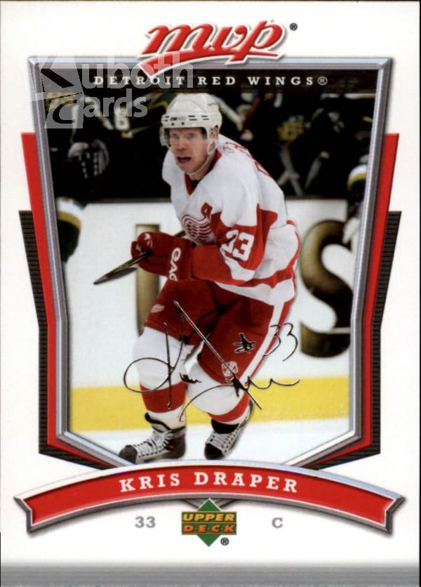 NHL 2007-08 Upper Deck MVP - No 237 - Kris Draper