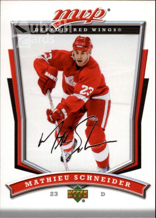 NHL 2007-08 Upper Deck MVP - No. 238 - Mathieu Schneider