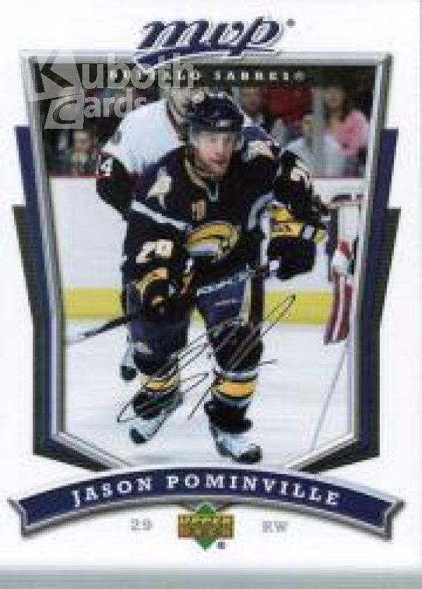 NHL 2007-08 Upper Deck MVP - No 249 - Jason Pominville