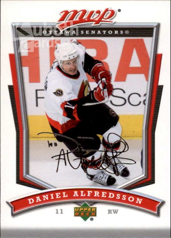 NHL 2007-08 Upper Deck MVP - No 258 - Daniel Alfredsson