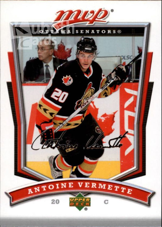 NHL 2007-08 Upper Deck MVP - No. 260 - Antoine Vermette