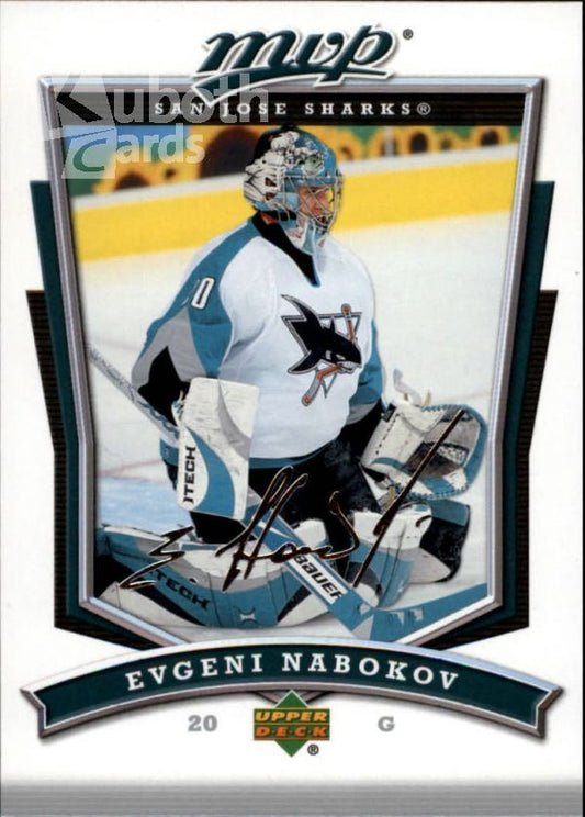 NHL 2007-08 Upper Deck MVP - No. 263 - Evgeni Nabokov