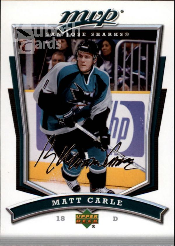 NHL 2007-08 Upper Deck MVP - No 268 - Matt Carle