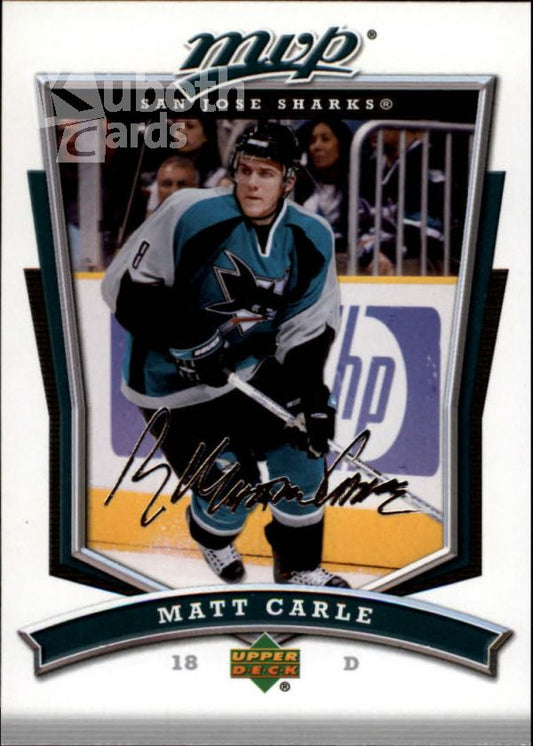 NHL 2007-08 Upper Deck MVP - No. 268 - Matt Carle