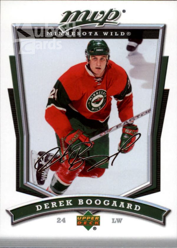 NHL 2007-08 Upper Deck MVP - No 296 - Derek Boogaard