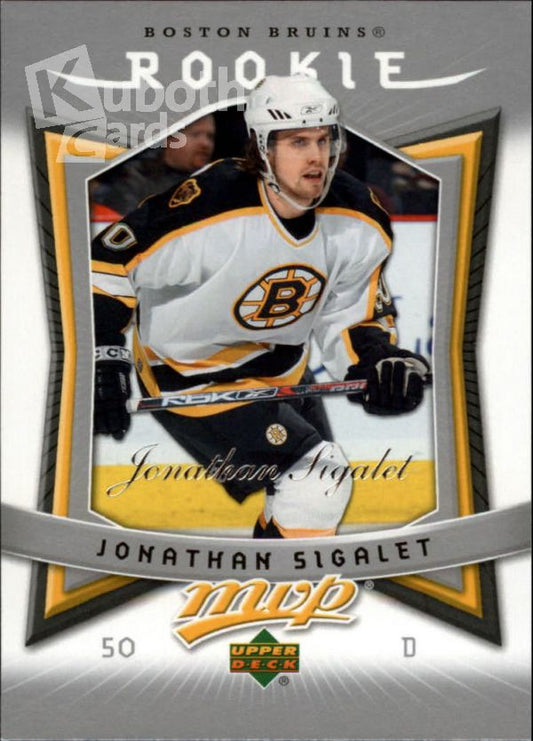 NHL 2007-08 Upper Deck MVP - No. 309 - Jonathan Sigalet