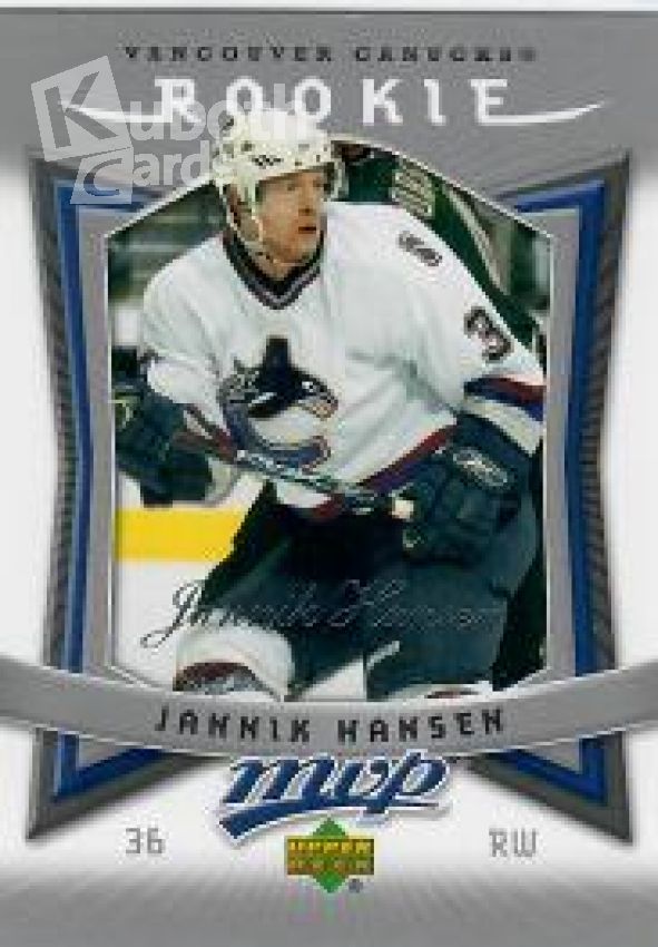 NHL 2007-08 Upper Deck MVP - No. 313 - Jannik Hansen