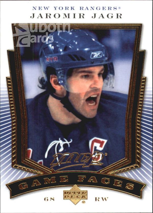 NHL 2007-08 Upper Deck MVP Game Faces - No GF2 - Jaromir Jagr