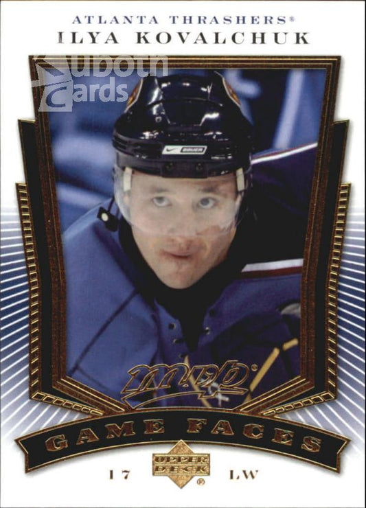 NHL 2007-08 Upper Deck MVP Game Faces - No GF4 - Ilya Kovalchuk