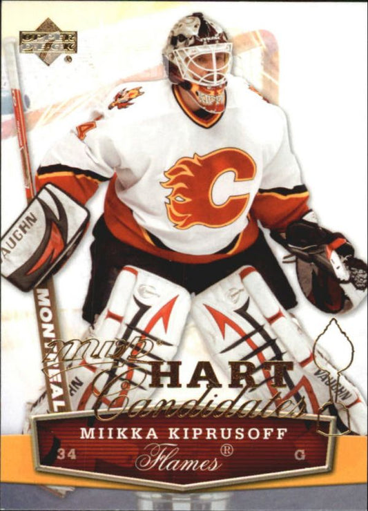 NHL 2007-08 Upper Deck MVP Hart Candidates - No HC6 - Miikka Kiprusoff