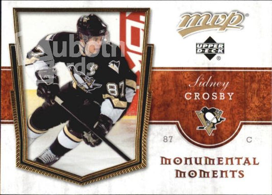 NHL 2007-08 Upper Deck MVP Monumental Moments - No MM3 Sidney Crosby