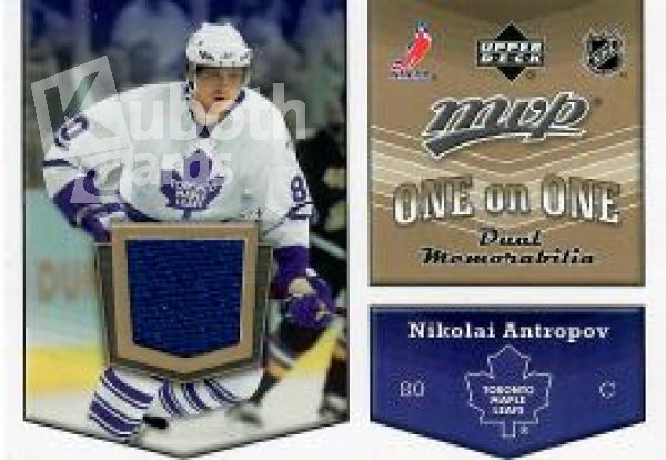 NHL 2007-08 Upper Deck MVP One on One - No OO-AK - Nikolai Antropov / Andrei Kostitsyn