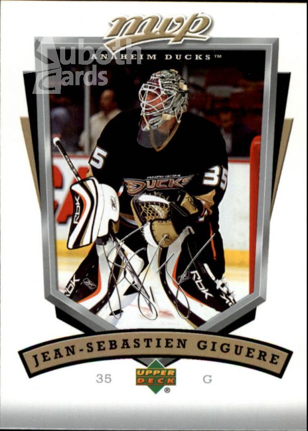 NHL 2006-07 Upper Deck MVP - No 10 - Jean-Sebastien Giguere