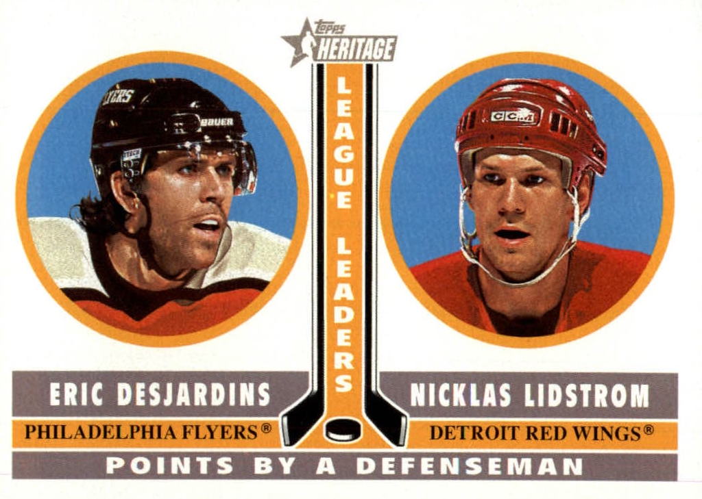 NHL 2000-01 Topps Heritage - No 236 - Eric Desjardins / Nicklas Lidstrom