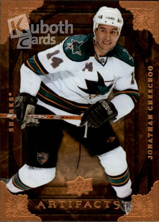 NHL 2008-09 Artifacts - No 18 - Jonathan Cheechoo