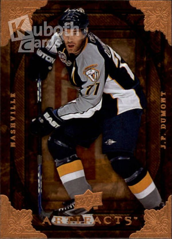 NHL 2008-09 Artifacts - No 44 - J.P. Dumont