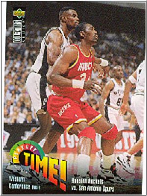 NBA 1995-96 Collector's Choice - No 363 - Robinson / Olajuwon