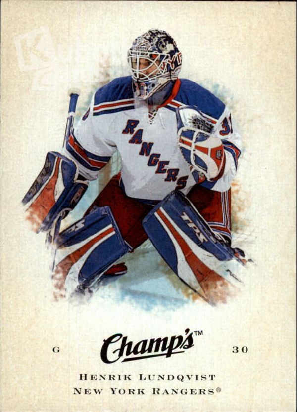 NHL 2008-09 Upper Deck Champ's - No. 33 - Henrik Lundqvist