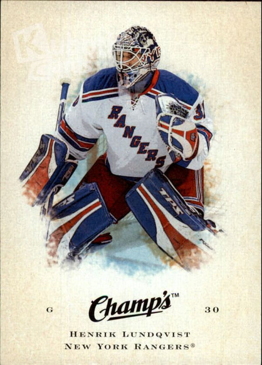 NHL 2008-09 Upper Deck Champ's - No. 33 - Henrik Lundqvist