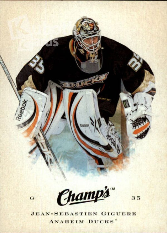 NHL 2008-09 Upper Deck Champ's - No. 42 - Jean-Sebastien Giguere